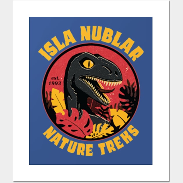 Isla Nublar Nature Treks Dinosaur Wall Art by ErnestsForemans